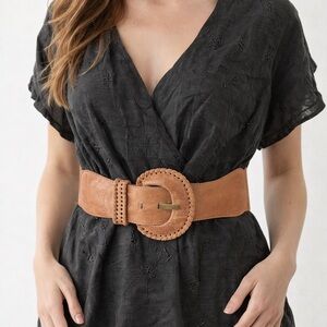 Vintage 80’s Tan Leather Belt for Women
